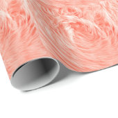 Coral Fluffy Fur: 2019トレンド ラッピングペーパー (ロールコーナー)