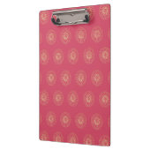 Coral | Golden Zinnia Flower Medallions クリップボード (左)