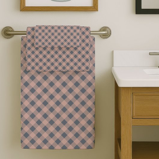 Coral Grey Bath Towels Elegant Everyday Luxury バスタオルセット