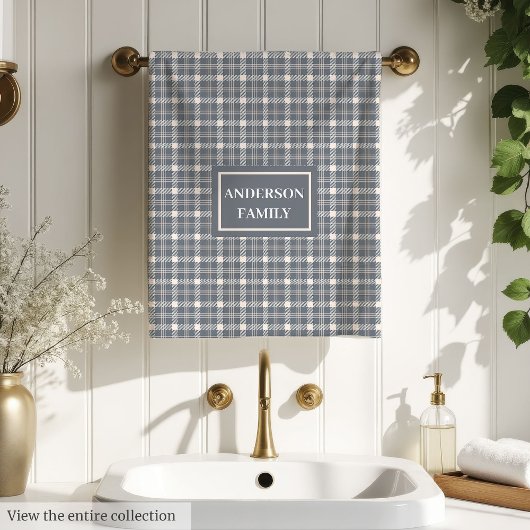 Coral Grey Towels Custom Name Elegant Bathroom バスタオルセット