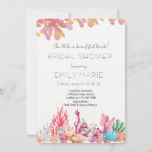 Coral Kisses & Ocean Wishes Bridal Shower
