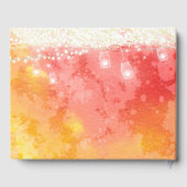 Coral Mason Jar Under the Stars Your 結婚の写真 ゲストブック (裏面)