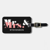 Coral Mr.とMrs.トラベル荷物タグを新たに追加しま結婚す ラゲッジタグ (正面横)