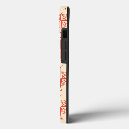 Coral Nautical Sailing Compass Case-Mate iPhoneケース (裏面 / 左)