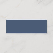 Coral & Navy Flowers Wedding RSVP Online Website スキニー名刺 (裏面)