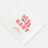 Coral Peach Oh Baby Bow Soccer Sport Baby Shower (コーナー)