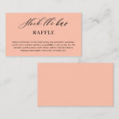Coral Peach Pastel Stock the bar Bridal Shower  エンクロージャーカード (正面/裏面)
