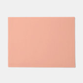 Coral Peach Solid Color ドアマット (正面)