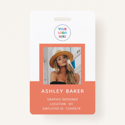 Coral Photo Companyセキュリティロゴ名とタイトル バッジ (正面)