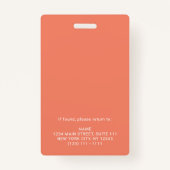 Coral Photo Companyセキュリティロゴ名とタイトル バッジ (裏面)