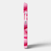 Coral Pink Glossy Bubbles iPhone Case Art Case-Mate iPhoneケース (裏面 / 左)