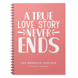 Coral Pink Love Story Never Ends形見ノート ノートブック