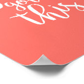 Coral Pink You Got This Inspirational Quote ポスター (角)