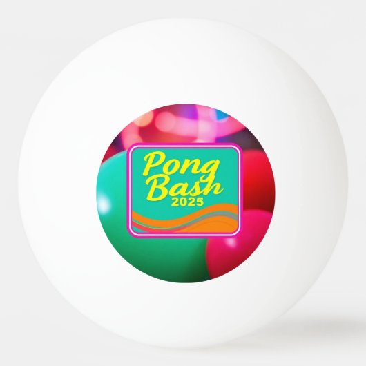 Coral Pong Wave 卓球ボール (裏面)