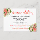 Coral Red Roses with Foliage エンクロージャーカード (正面)