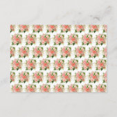 Coral Red Roses with Foliage エンクロージャーカード (裏面)