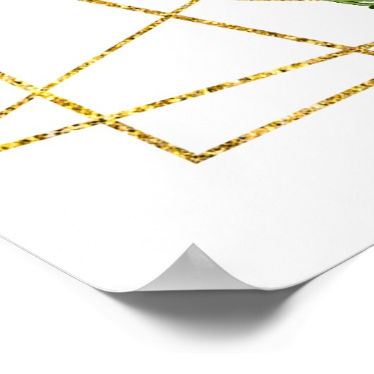 Coral Red Roses with Foliage ポスター (角)