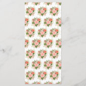 Coral Red Roses with Foliage メニュー (裏面)