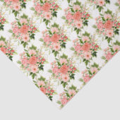 Coral Red Roses with Foliage 薄葉紙 (詳細)