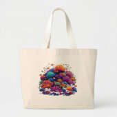 Coral Reef  Design - Jumbo Tote ラージトートバッグ (正面)