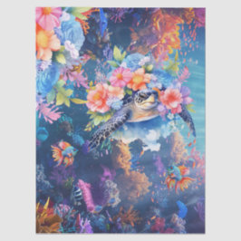 Coral Reef, Sea Turtle & Fish Decoupage 薄葉紙