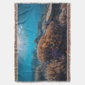 Coral Reef Throw Blanket スローブランケット (正面縦)