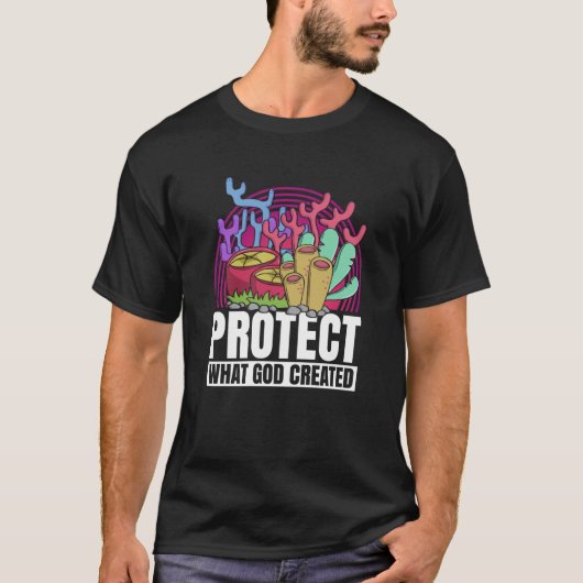 Coral Reefs Nature Snorkling Ocean Environment Tシャツ (正面)