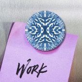 Coral Rococo in Blue Indigo Option 3 Magnet マグネット