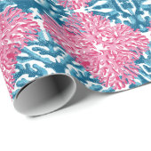 Coral Rococo in Pink and Aqua ラッピングペーパー (ロールコーナー)