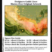 Coral & Sage Alcohol Ink + Gold EA3R Decoupage 薄葉紙
