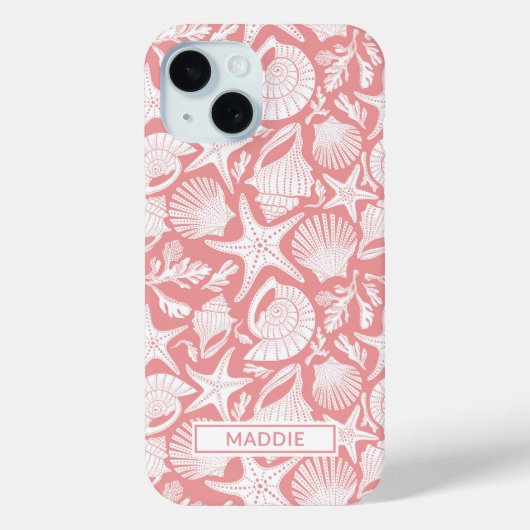 Coral Shells Personalized Case-Mate iPhoneケース (裏面)