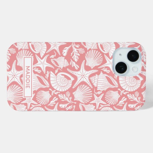 Coral Shells Personalized Case-Mate iPhoneケース (裏面 (横))