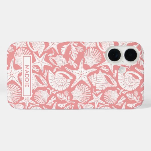 Coral Shells Personalized Case-Mate iPhoneケース (裏面 (横))