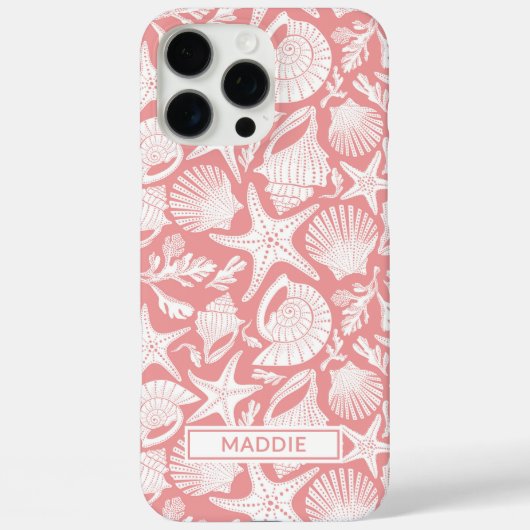 Coral Shells Personalized Case-Mate iPhoneケース (裏面)