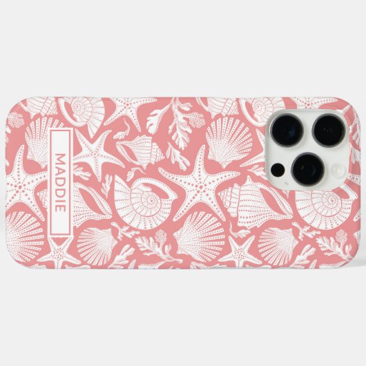 Coral Shells Personalized Case-Mate iPhoneケース (裏面 (横))