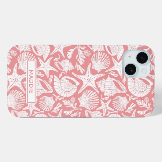 Coral Shells Personalized Case-Mate iPhoneケース (裏面 (横))