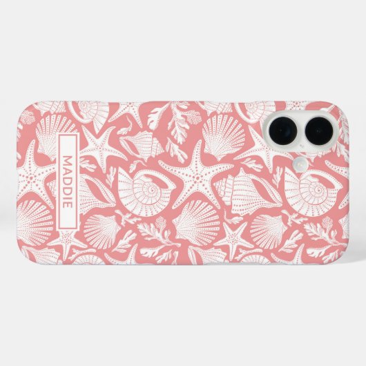 Coral Shells Personalized Case-Mate iPhoneケース (裏面 (横))