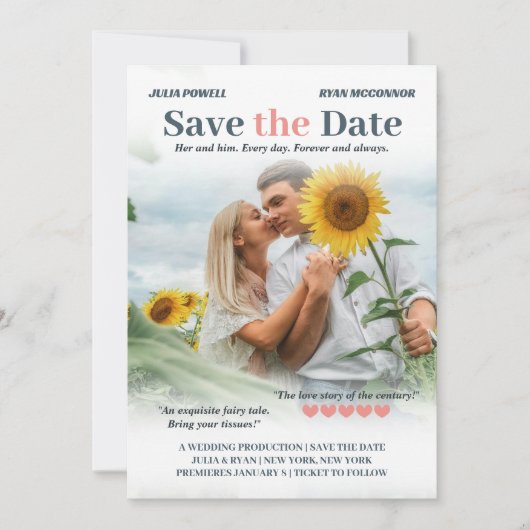 Coral & Storm Romcomポスターフォトセーブ・ザ・デイト セーブザデート (正面)