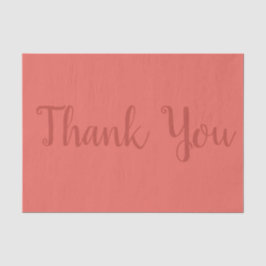 Coral Thank You Gift Tisics 薄葉紙