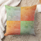 Coral Twirl Grunge Patina クッション (ブランケット)