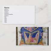 Corale/Graduale no.5 Historiatedのイニシャル「A」de 名刺 (正面/裏面)