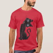 Coraline Cat Creepy Cat Cute Cat Meme Tシャツ (正面)