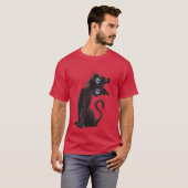 Coraline Cat Creepy Cat Cute Cat Meme Tシャツ (正面フル)