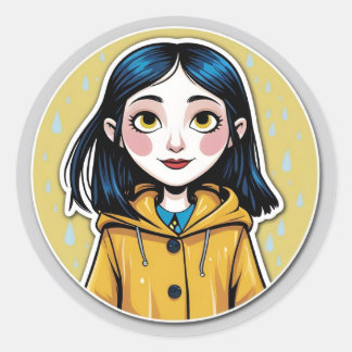 Coraline Inspired Sticker ラウンドシール