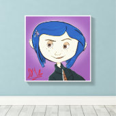 Coraline Movie Canvas Print Wall Art キャンバスプリント (インサイチュ (ウッドフロア))