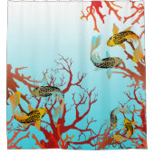 Coralli e carpe、自然は魔法 シャワーカーテン (正面)