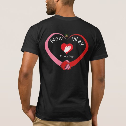 Coral's MarketによるハートTシャツの引き渡し Tシャツ (裏面)