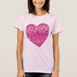 Corazón apoyo contra el Cáncer de Mama Camiseta Tシャツ