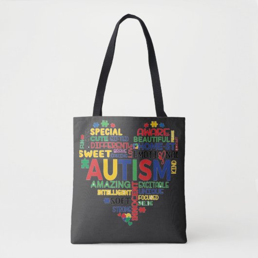 corazon autismo トートバッグ (正面)