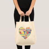 corazon autismo トートバッグ (正面(商品))